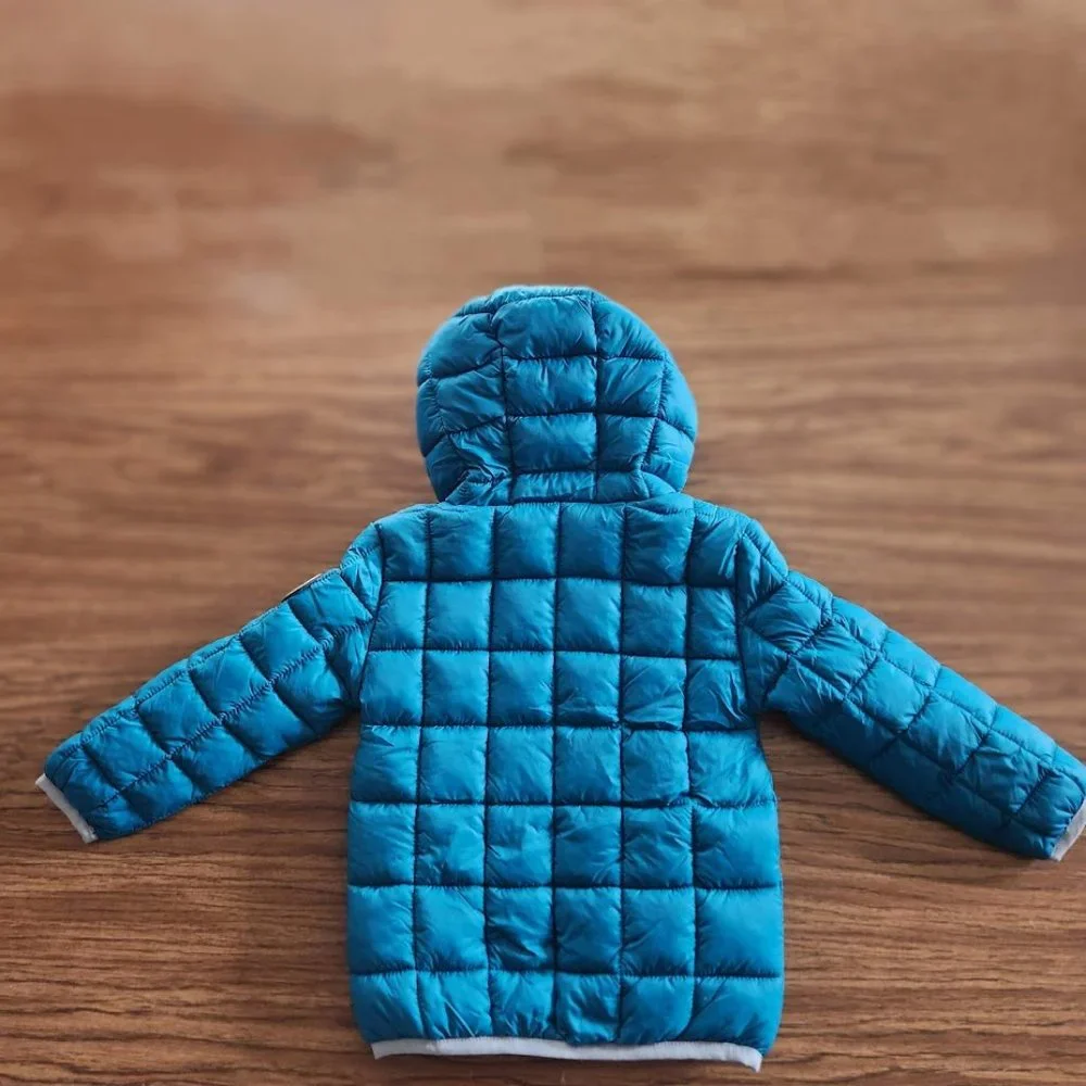 Reebok 18M Teal Blue Puffer Jacket Zipper 18 months NEW Easter Basket Gift NWT B